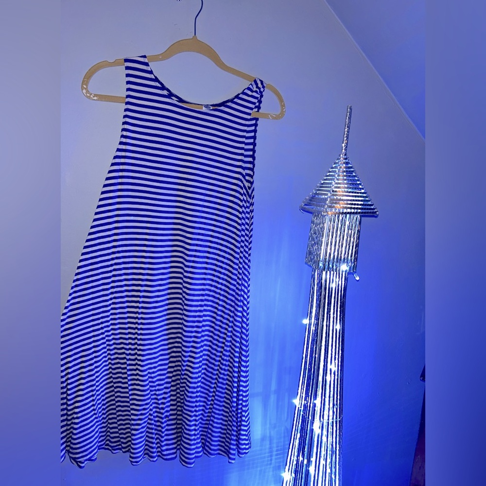 White and blue summer dress!